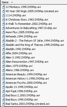 Movie Naming